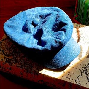 Denim hat.